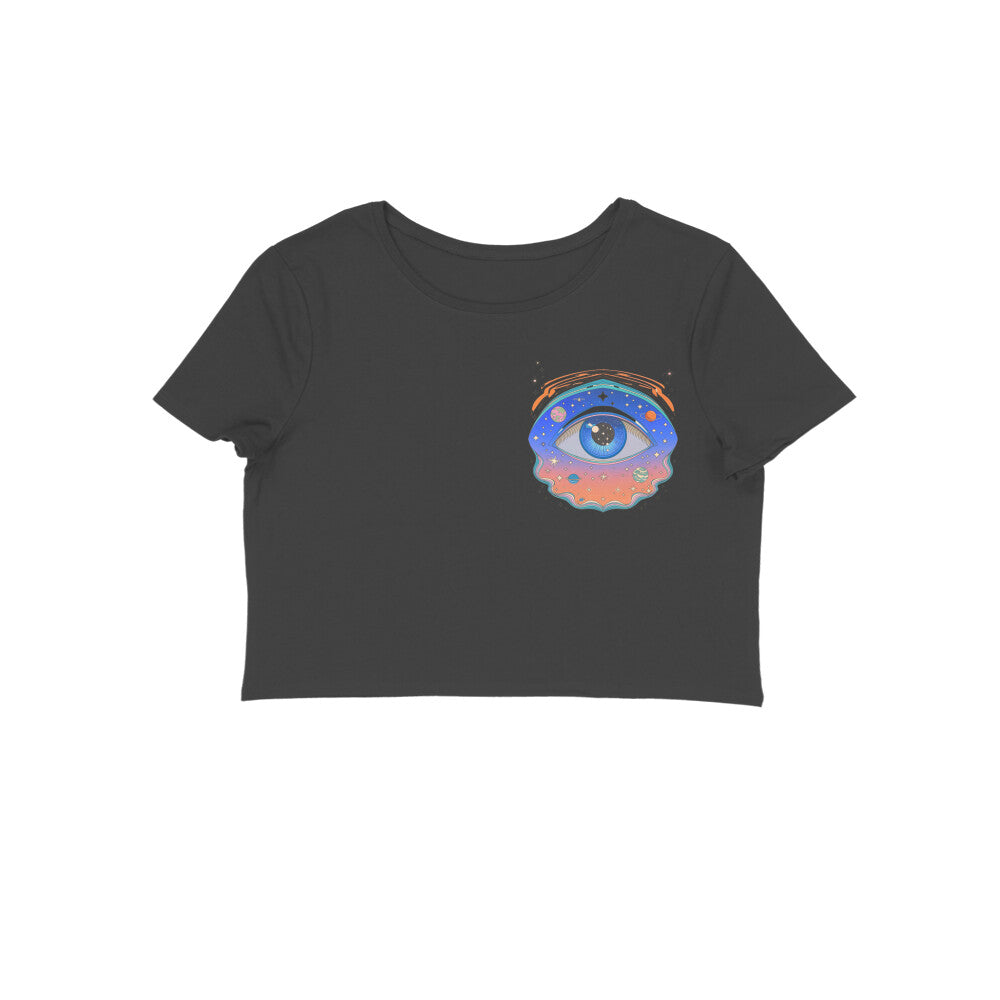 Coldplay crop top with vibrant album artwork and tour lyrics, India 2025 concert merch