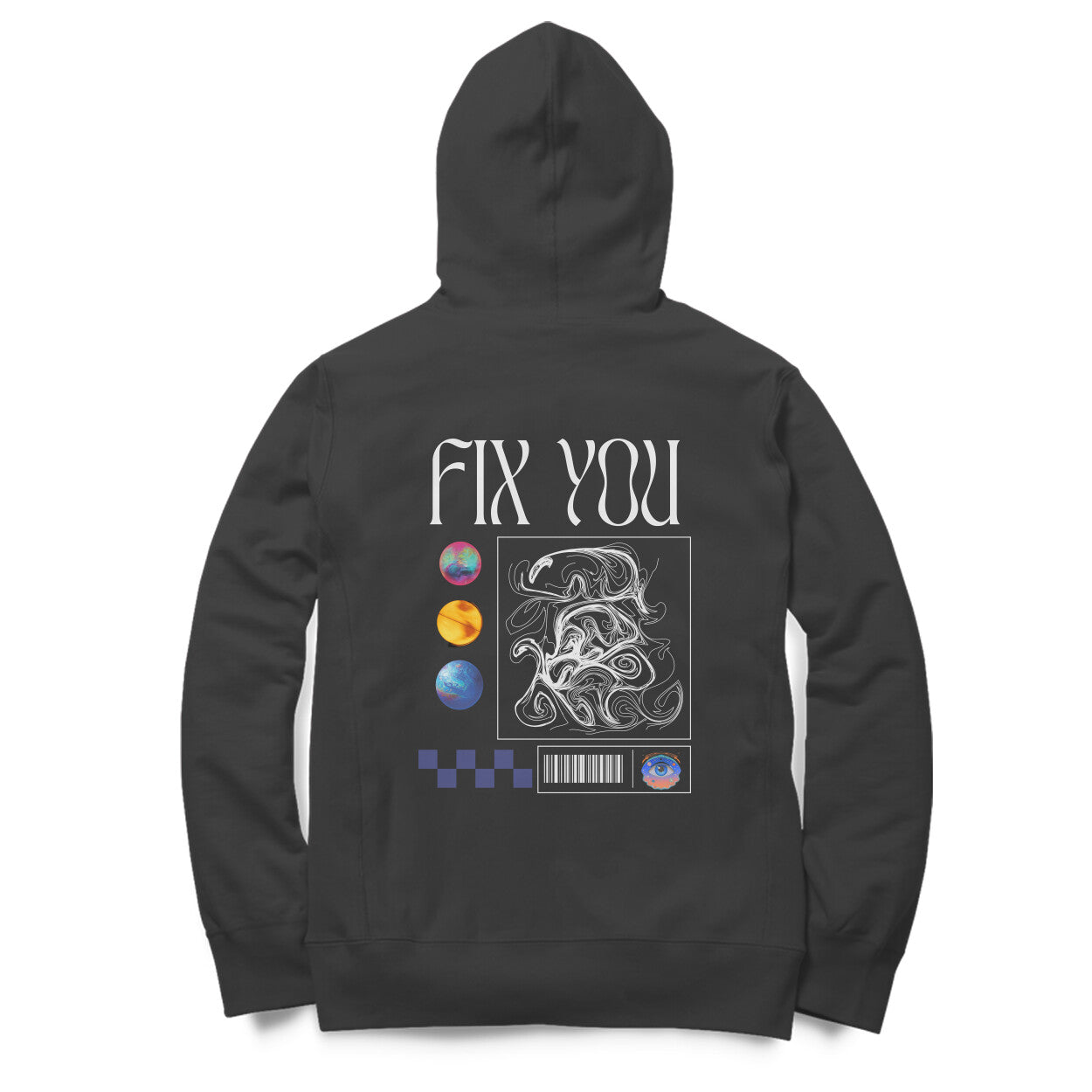 Official Coldplay oversized hoodie with album-inspired design for 2025 India tour